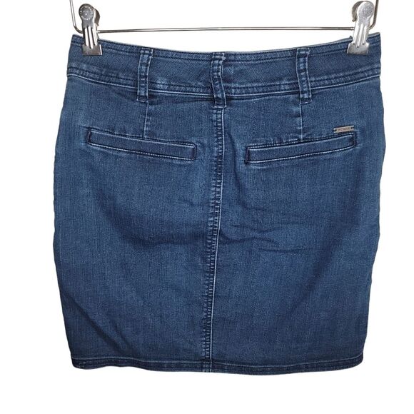 Prana button front denim jean skirt size 0 - Picture 2 of 7